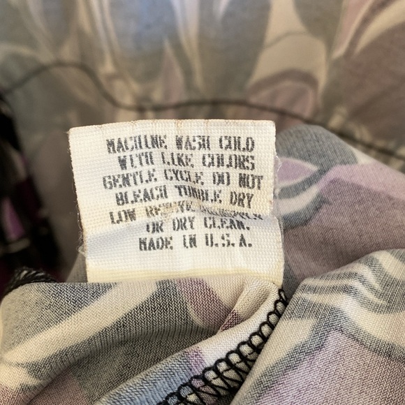 Lily 🖤💜🤍 Geometric Retro Patterned Long Open Topper, Elastic Waist Front Tie - Picture 11 of 15